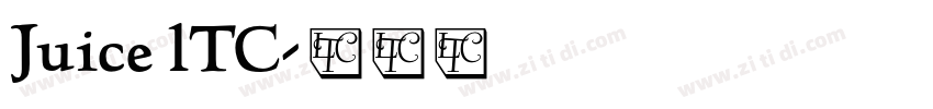 Juice lTC字体转换